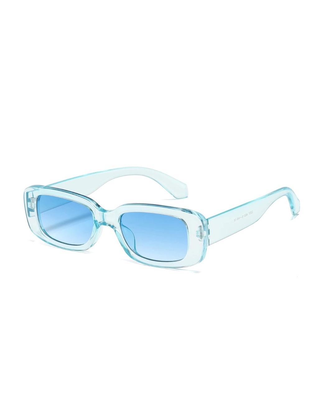 Baby Blue Transparent Rectangle Women’s Sunglasses Backstreet Boys